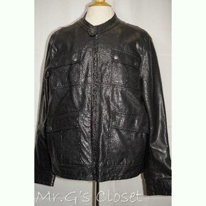 Black Marc Anthony Motorcycle Style Jacket